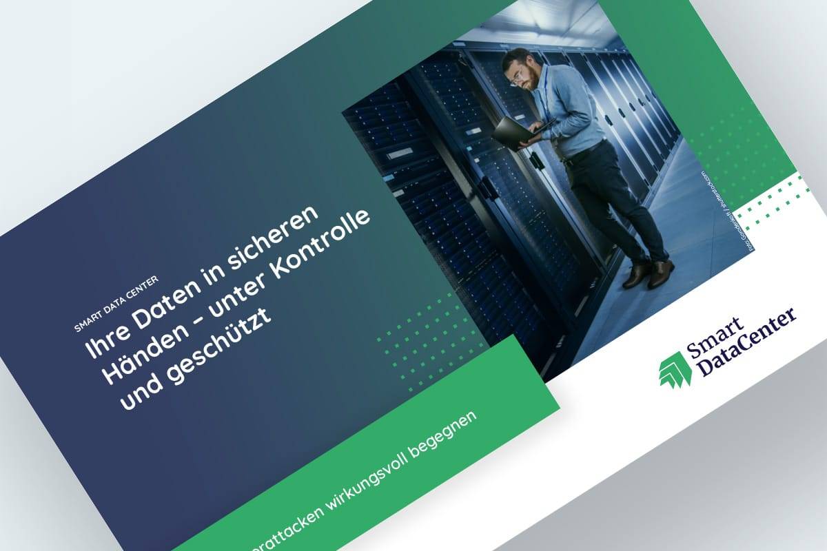 Your data in safe hands - under control and protected, Smart Data Center product brochure, PDF for download, German version